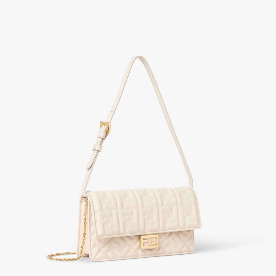 FENDI Wallet On Chain Baguette Camelia nappa leather wallet with FF motif - Image 2